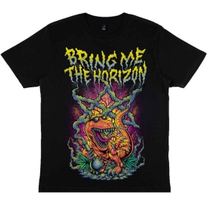 Bring Me The Horizon - Smoking Dinosaur Uni Bl T-Shirt in the group MERCHANDISE / T-shirt / Nyheter / Hårdrock at Bengans Skivbutik AB (5566142r)