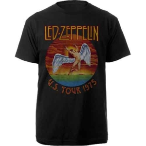 Led Zeppelin - Usa Tour 75 Uni Bl T-Shirt in the group MERCHANDISE / T-shirt / Nyheter / Pop-Rock at Bengans Skivbutik AB (5566147r)