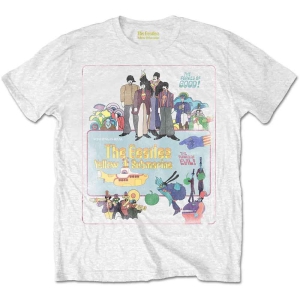 Beatles - Ysm Vintage Movie Poster Wht T-Shirt in the group MERCHANDISE / T-shirt / Pop-Rock at Bengans Skivbutik AB (5566343r)