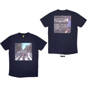 Beatles - Vtge Abbey Road Uni Navy T-Shirt in the group MERCHANDISE / T-shirt / Pop-Rock at Bengans Skivbutik AB (5566709r)