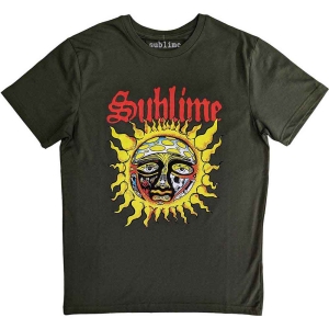 Sublime - Yellow Sun Uni Green T-Shirt in the group MERCHANDISE / T-shirt / Punk at Bengans Skivbutik AB (5566726r)