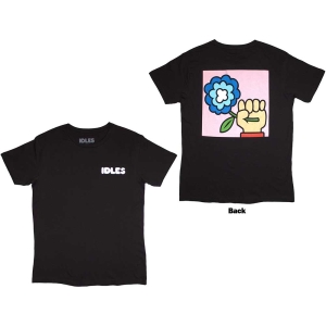 Idles - Cartoon Flower Uni Bl T-Shirt in the group MERCHANDISE / T-shirt / Pop-Rock at Bengans Skivbutik AB (5567000r)