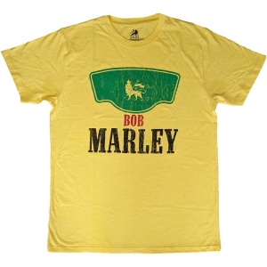 Bob Marley - Vintage Green Label Uni Yell T-Shirt in the group MERCHANDISE / T-shirt / Nyheter / Reggae at Bengans Skivbutik AB (5567275r)