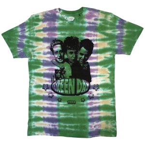 Green Day - Trio Uni Green Dip-Dye T-Shirt in the group MERCHANDISE / T-shirt / Punk at Bengans Skivbutik AB (5567279r)