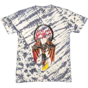 Slayer - Winged Crucifix Wht Dip-Dye T-Shirt in the group MERCHANDISE / T-shirt / Hårdrock at Bengans Skivbutik AB (5567290r)