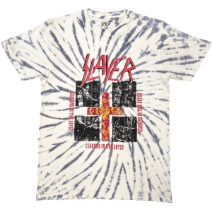 Slayer - Quad Seasons Uni Wht Dip-Dye T-Shirt in the group MERCHANDISE / T-shirt / Hårdrock at Bengans Skivbutik AB (5567291r)