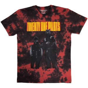 Twenty One Pilots - Standing Bar Uni Red Dip-Dye T-Shirt in the group MERCHANDISE / T-shirt / Pop-Rock at Bengans Skivbutik AB (5567293r)