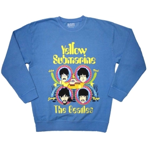 Beatles - Ysm Heads In Circles Blue Sweatshirt in the group MERCHANDISE / T-shirt / Pop-Rock at Bengans Skivbutik AB (5567296r)