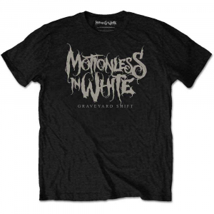 Motionless In White - Graveyard Shift Logo Uni Bl T-Shirt in the group MERCHANDISE / T-shirt / Hårdrock at Bengans Skivbutik AB (5567536r)