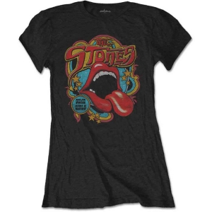 Rolling Stones - Retro 70S Vibe Lady Bl T-Shirt in the group MERCHANDISE / T-shirt / Pop-Rock at Bengans Skivbutik AB (5567540r)