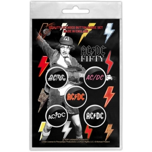 Ac/Dc - Bolt Array Button Badge Pack in the group MERCHANDISE / Merch / Hårdrock at Bengans Skivbutik AB (5569036)