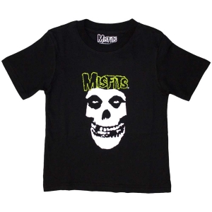 Misfits - Skull & Logo Boys Bl T-Shirt in the group MERCHANDISE / Merch / Punk at Bengans Skivbutik AB (5569227r)