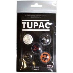 Tupac - All Eyez On Me Button Badge Pack in the group MERCHANDISE / Merch / Hip Hop-Rap at Bengans Skivbutik AB (5569302)