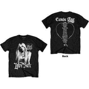 Avril Lavigne - Love Sux Uni Bl T-Shirt in the group MERCHANDISE / T-shirt / Pop-Rock at Bengans Skivbutik AB (5569959r)