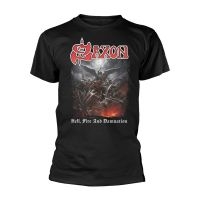 Saxon - T/S Hell, Fire And Damnation (S) in the group MERCHANDISE / T-shirt / Kommande / Hårdrock at Bengans Skivbutik AB (5573414)