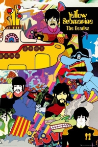 Beatles - Yellow Submarine Poster in the group MERCHANDISE / Merch / Pop-Rock at Bengans Skivbutik AB (5573708)