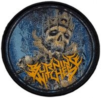 Burning Witches - Patch Round Skull (9,7 Cm) in the group MERCHANDISE / Accessoarer / Kommande / Hårdrock at Bengans Skivbutik AB (5574679)