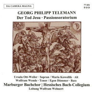 Telemann G P - Der Tod Jesu Twv 5:6 in the group OUR PICKS / Christmas gift tip CD at Bengans Skivbutik AB (5574894)