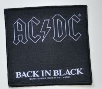 Ac/Dc - Patch Back In Black (9,5 X 10,1 Cm) in the group MERCHANDISE / Accessoarer / Hårdrock at Bengans Skivbutik AB (5577289)