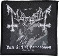 Mayhem - Patch Pure Fucking Armageddon (9,7 in the group MERCHANDISE / Accessoarer / Hårdrock at Bengans Skivbutik AB (5577366)