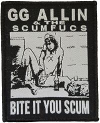 G.G. Allin - Patch & The Scumfucs (9,6 X 7,7 Cm) in the group MERCHANDISE / Accessoarer / Pop-Rock at Bengans Skivbutik AB (5577373)