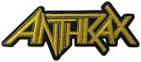 Anthrax - Patch Yellow Logo (4 X 9,7 Cm) in the group MERCHANDISE / Accessoarer / Hårdrock at Bengans Skivbutik AB (5577389)