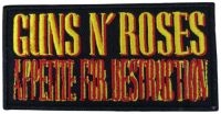 Guns N Roses - Patch Appetite For Destruction (4,9 in the group MERCHANDISE / Accessoarer / Hårdrock at Bengans Skivbutik AB (5577395)