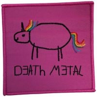 Death Metal - Patch Unicorn Pink (7,9 X 7,9 Cm) in the group MERCHANDISE / Accessoarer / Hårdrock at Bengans Skivbutik AB (5577402)