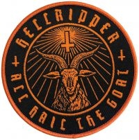 Hellripper - Patch Goatmaster Orange (9 Cm) in the group MERCHANDISE / Accessoarer / Kommande / Hårdrock at Bengans Skivbutik AB (5577458)