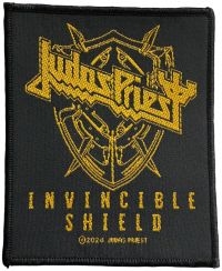 Judas Priest - Patch Invincible Shield (10 X 8,2 C in the group MERCHANDISE / Accessoarer / Kommande / Hårdrock at Bengans Skivbutik AB (5577527)