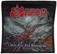 Saxon - Patch Hell, Fire And Damnation (9,7 in the group MERCHANDISE / Accessoarer / Kommande / Hårdrock at Bengans Skivbutik AB (5577528)