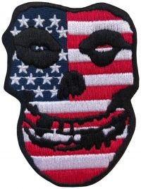 Misfits - Patch Usa Skull (8,8 X 6,5 Cm) in the group MERCHANDISE / Accessoarer / Kommande / Pop-Rock at Bengans Skivbutik AB (5577584)