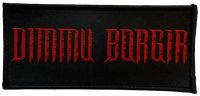 Dimmu Borgir - Patch Logo Red (4,5 X 9,7 Cm) in the group MERCHANDISE / Accessoarer / Kommande / Hårdrock at Bengans Skivbutik AB (5579723)