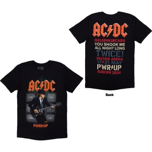 Ac/Dc - Pwrd Up Gelsenkirchen 24 Uni Bl T-Shirt in the group MERCHANDISE / T-shirt / Hårdrock at Bengans Skivbutik AB (5581030)