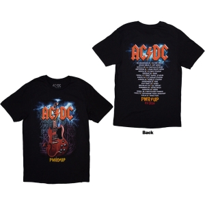 Ac/Dc - Guitar Eu Tour 24 Uni Bl T-Shirt in the group MERCHANDISE / T-shirt / Hårdrock at Bengans Skivbutik AB (5581210r)