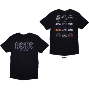 Ac/Dc - History Logo Uni Bl T-Shirt in the group MERCHANDISE / T-shirt / Hårdrock at Bengans Skivbutik AB (5581216r)