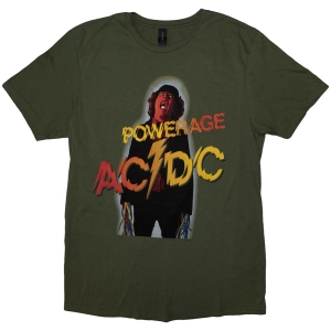 Ac/Dc - Powerage Uni Khaki T-Shirt in the group MERCHANDISE / T-shirt / Hårdrock at Bengans Skivbutik AB (5581220r)