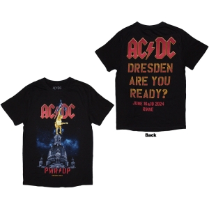 Ac/Dc - Pwr Up Dresden 24 Lady Bl T-Shirt in the group MERCHANDISE / T-shirt / Hårdrock at Bengans Skivbutik AB (5581223r)