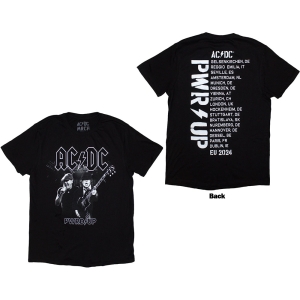 Ac/Dc - Pwrd Up B&W Photo Uni Bl T-Shirt in the group MERCHANDISE / T-shirt / Hårdrock at Bengans Skivbutik AB (5581225r)