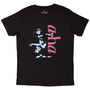 A-Ha - Vertical Logo Uni Bl T-Shirt in the group MERCHANDISE / T-shirt / Pop-Rock at Bengans Skivbutik AB (5581231r)