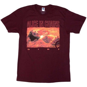 Alice In Chains - Dirt Orange Uni Maroon T-Shirt in the group MERCHANDISE / T-shirt / Pop-Rock at Bengans Skivbutik AB (5581232r)