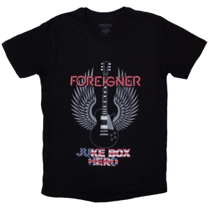 Foreigner - Juke Box Hero Uni Bl T-Shirt in the group MERCHANDISE / T-shirt / Pop-Rock at Bengans Skivbutik AB (5581236r)