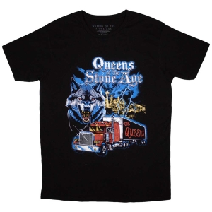 Queens Of The Stone Age - Wolf Skyline Uni Bl T-Shirt in the group MERCHANDISE / T-shirt / Hårdrock at Bengans Skivbutik AB (5581252r)