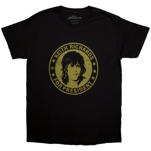 Rolling Stones - Keith For President Uni Bl T-Shirt in the group MERCHANDISE / T-shirt / Pop-Rock at Bengans Skivbutik AB (5581253r)