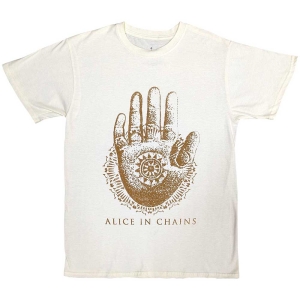 Alice In Chains - Hand Uni Natrl T-Shirt in the group MERCHANDISE / T-shirt / Pop-Rock at Bengans Skivbutik AB (5581320r)