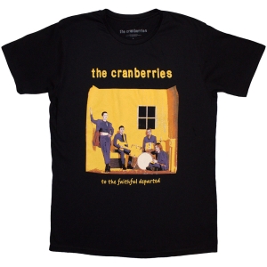 Cranberries - Faithfully Departed Cover Uni Bl T-Shirt in the group MERCHANDISE / T-shirt / Pop-Rock at Bengans Skivbutik AB (5581323r)