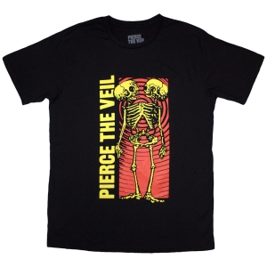 Pierce The Veil - Wavy Skeleton Uni Bl T-Shirt in the group MERCHANDISE / T-shirt / Pop-Rock at Bengans Skivbutik AB (5581328r)