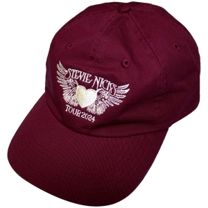 Stevie Nicks - Tour 24 Logo Maroon Baseball Cap in the group MERCHANDISE / Merch / Pop-Rock at Bengans Skivbutik AB (5581532)