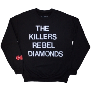 The Killers - Tour 24 Rebel Diamonds Stacked Uni Bl Sweatshirt in the group MERCHANDISE / Hoodies / Pop-Rock at Bengans Skivbutik AB (5581560r)