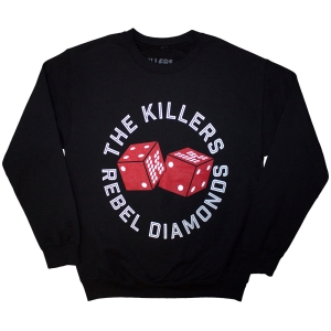 The Killers - Tour 24 Rebel Diamonds Dice Uni Bl Sweatshirt in the group MERCHANDISE / Hoodies / Pop-Rock at Bengans Skivbutik AB (5581561r)